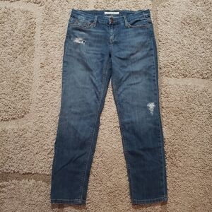 Joes jeans cigarette ankle jeans distressed size 28